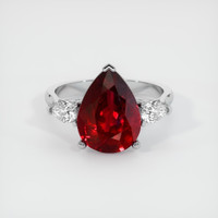 4.03 Ct. Ruby Ring, Platinum 950 1