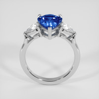 3.04 Ct. Blue Sapphire Ring, Platinum 950 3