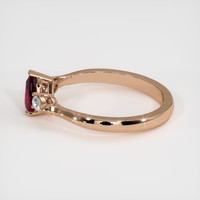 0.99 Ct. Ruby Ring, 14K Rose Gold 4