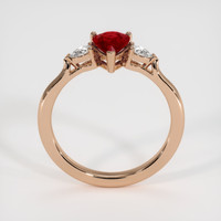 1.11 Ct. Ruby Ring, 18K Rose Gold 3