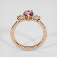 1.01 Ct. Pink Sapphire Ring, 18K Rose Gold 3