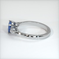 1.43 Ct. Blue Sapphire Ring, 10K White Gold 4