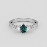 0.58 Ct. Alexandrite Ring, 10K White Gold 1