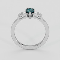 0.58 Ct. Alexandrite Ring, 10K White Gold 3