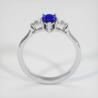 0.80 Ct. Blue Sapphire Ring, 10K White Gold 3