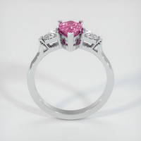 0.78 Ct. Sapphire Ring, 14K White Gold 3