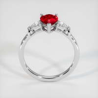 1.12 Ct. Ruby Ring, 14K White Gold 3