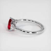 1.12 Ct. Ruby Ring, 14K White Gold 4