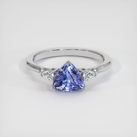2.42 Ct. Sapphire Ring, 14K White Gold 1