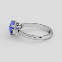 2.00 Ct. Blue Sapphire Ring, 14K White Gold 4