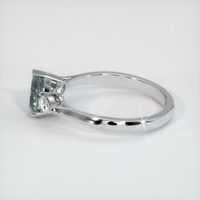0.84 Ct. Sapphire Ring, 14K White Gold 4