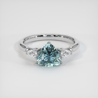 1.34 Ct. Sapphire Ring, 14K White Gold 1