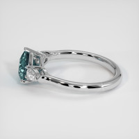 1.34 Ct. Sapphire Ring, 14K White Gold 4
