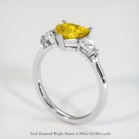 1.54 Ct. Sapphire Ring, 14K White Gold 2