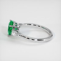 1.26 Ct. Emerald Ring, 18K White Gold 4