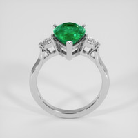 2.88 Ct. Emerald Ring, 18K White Gold 3