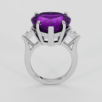24.31 Ct. Purple Amethyst Ring, 18K White Gold 3