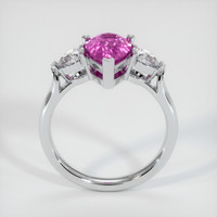 1.70 Ct. Purplish Pink Sapphire Ring, 18K White Gold 3