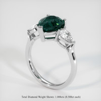 5.05 Ct. Sapphire Ring, 18K White Gold 2