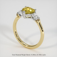 1.66 Ct. Gemstone Ring, 14K White & Yellow 2