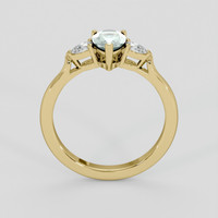 1.00 Ct. Bluish Green Sapphire Ring, 10K Yellow Gold 3