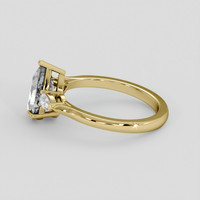 1.90 Ct. Green Sapphire Ring, 10K Yellow Gold 4