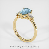 1.49 Ct. Gemstone Ring, 14K Yellow Gold 2