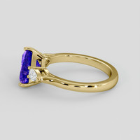 2.52 Ct. Violetish Blue Tanzanite Ring, 14K Yellow Gold 4