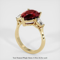 4.03 Ct. Ruby Ring, 14K Yellow Gold 2