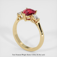 Ruby Ring 1.62 Ct., 14K Yellow Gold Preview