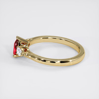 0.71 Ct. Ruby Ring, 14K Yellow Gold 4
