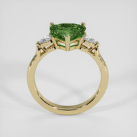 2.53 Ct. Green Sapphire Ring, 14K Yellow Gold 3