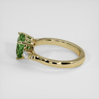 2.53 Ct. Green Sapphire Ring, 14K Yellow Gold 4