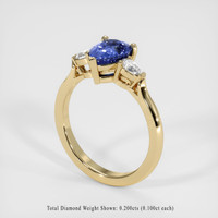 1.29 Ct. Sapphire Ring, 14K Yellow Gold 2