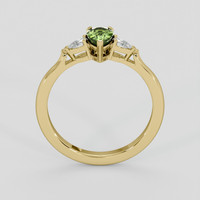 1.05 Ct. Green Sapphire Ring, 14K Yellow Gold 3