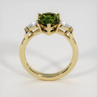 3.01 Ct. Green Sapphire Ring, 14K Yellow Gold 3