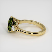 3.01 Ct. Green Sapphire Ring, 14K Yellow Gold 4