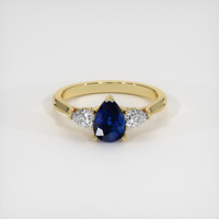 1.86 Ct. Sapphire Ring, 18K Yellow Gold 1