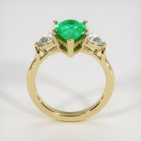 2.04 Ct. Emerald Ring, 18K Yellow Gold 3