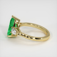 2.04 Ct. Emerald Ring, 18K Yellow Gold 4