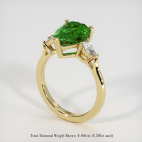 2.85 Ct. Emerald Ring, 18K Yellow Gold 2