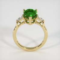 2.85 Ct. Emerald Ring, 18K Yellow Gold 3