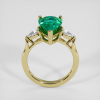 3.23 Ct. Emerald Ring, 18K Yellow Gold 3