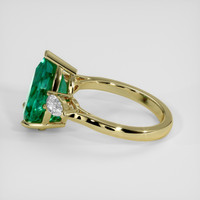 3.23 Ct. Emerald Ring, 18K Yellow Gold 4