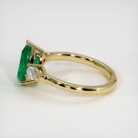 1.70 Ct. Emerald Ring, 18K Yellow Gold 4