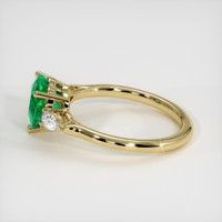 1.26 Ct. Emerald Ring, 18K Yellow Gold 4
