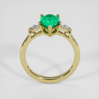 1.54 Ct. Emerald Ring, 18K Yellow Gold 3