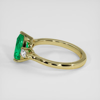 1.54 Ct. Emerald Ring, 18K Yellow Gold 4