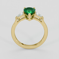 1.63 Ct. Emerald Ring, 18K Yellow Gold 3