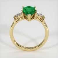 1.38 Ct. Emerald Ring, 18K Yellow Gold 3